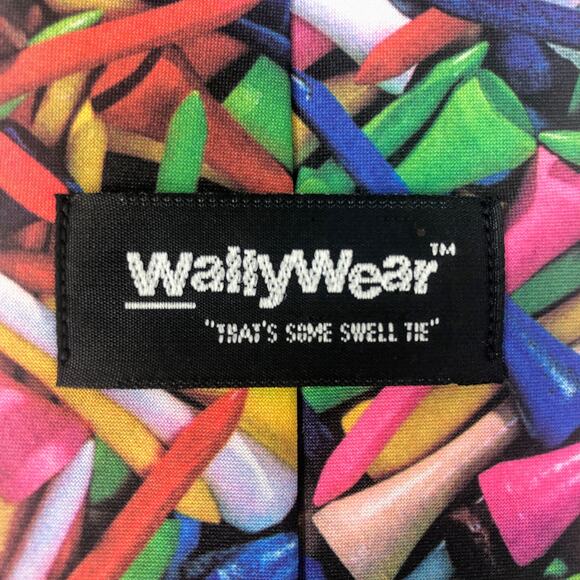 Multicolor Golf Tees Tie - Picture 6 of 7